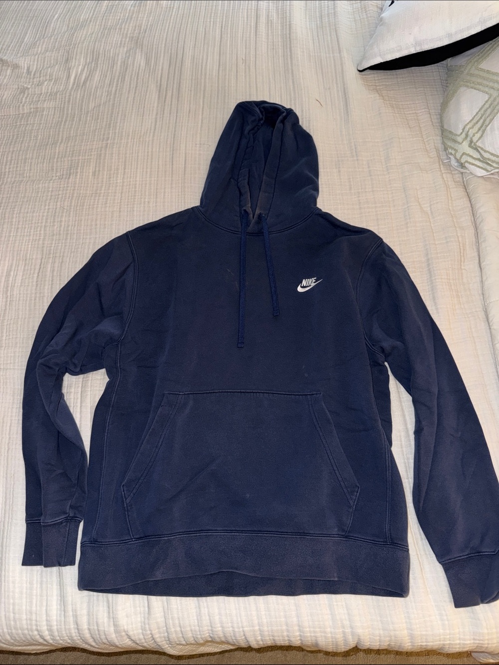 Nike Navy Hoodie with White Swoosh Logo